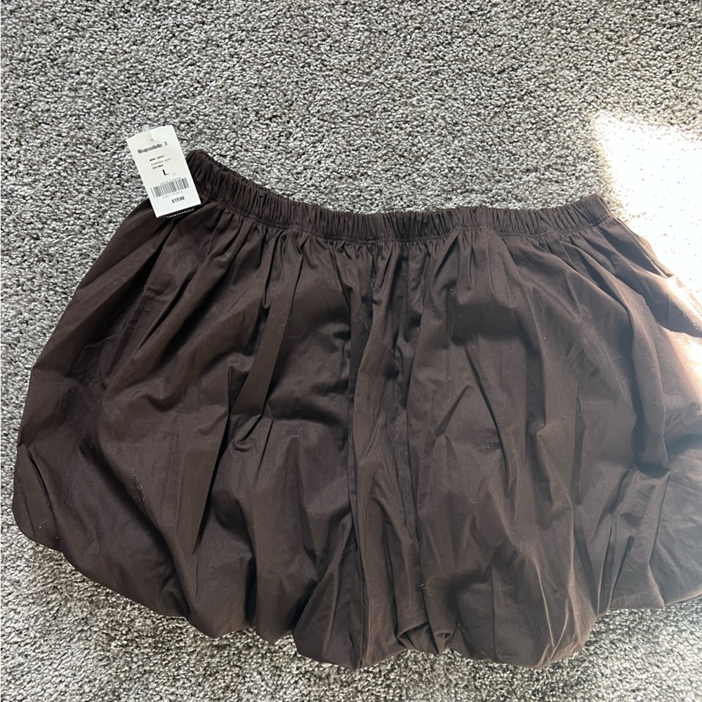 NWT Brown Bubble Skirt